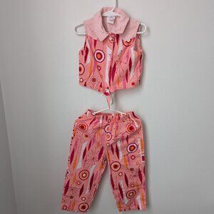 Studio Bini Two Piece Retro Print Outfit, 4T
